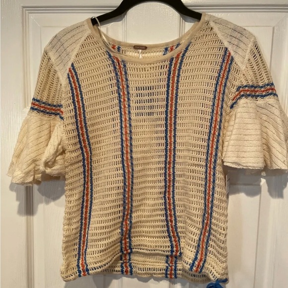 NWT Free People Cream Combo XS Top - Picture 1 of 4